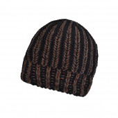 Bonnet torsade Noir/Marron